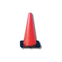 Cortina 03-500-10 28\" 10 lbs Orange Traffic Cone Black Base: 4\" And 6\" Reflective Collars